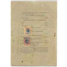 1906-Boletim da Sociedade de S.Vicente de Paulo, circulado de Ouro Preto  para Piau, porteado com selos de 20Rs e 10Rs madrugada,margens largas