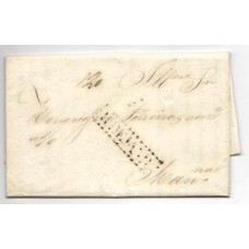 1830-Carta circulada do Rio para Mariana porteada em 120Rs com cbo de saída "R De JANR" com cercadura pontilhada