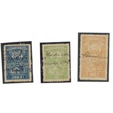 Itaborai- Selos de 200, 1$000 e 3$000 , emissão de 1904