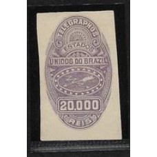 Ensaio de selo não emitido de 20.000Rs , na cor violeta
