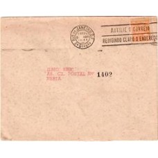 1941-Envelope circulado  no Rio de Janeiro com carimbo publicitário "Auxilie o Correio Redigindo Claro o Endereço"