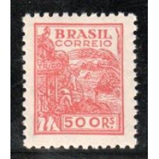 376-500Rs tipo trigo, filigrana "Correio* Brasil" (Q), vertical, novo com goma