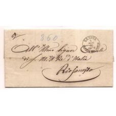 1866 carta de Genova para o Rio de Janeiro